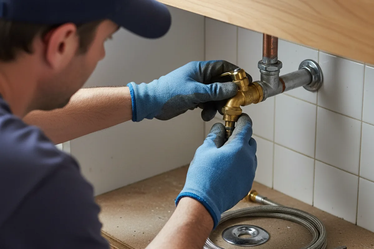 Shutoff valve and fitting work during Repiping in Gardner